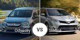 Honda Odyssey Vs Toyota Sienna Minivan Matchup