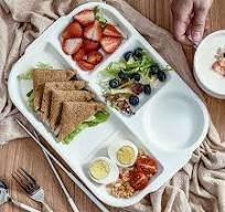 Amazon.com | TOPZEA 4 Pack Divided Dinner Trays, Ceramic ...