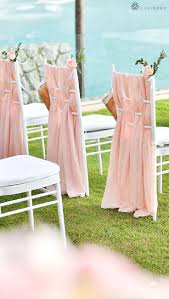 5pcs Pack Of Chiffon Chair Sashes Ties Blush Wedding Chair Sashes Wedding Chair Decorations Chair Sashes