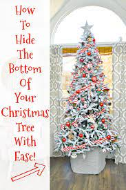 Fresh tree, fresh cut and fresh water are essential in keeping your real christmas tree fresh and hydrated throughout the holiday season. How To Hide The Bottom Of Your Christmas Tree Mom 4 Real Diy Christmas Tree Skirt Diy Christmas Tree Real Christmas Tree