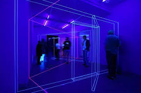 Three Dimensional Uv Thread Installations By Jeongmoon Choi Light Installation Installation Installation Art