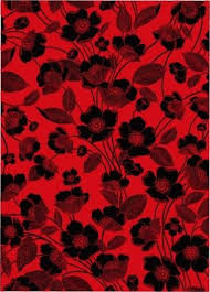 Poppy Design Red And Black Background Black Flowers Wallpaper Red Background