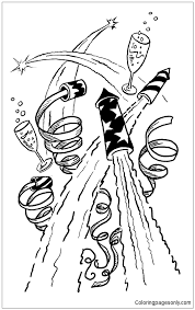 A bad case of tattle tongue activity and idea book book review: New Year Confetti Coloring Pages Happy New Year Coloring Pages Coloring Pages For Kids And Adults