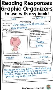 Reading Responses And Graphic Organizers For Any Book Across The Genres Story Elements Fiction Nonficti Book Response Reading Graphic Organizers Reading Logs