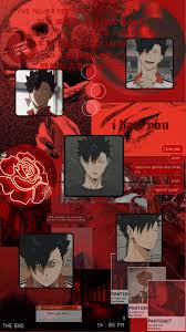 Share red and black anime with your friends. Kuroo TetsurÅ Haikyuu Wallpaper Cute Anime Wallpaper Anime Wallpaper Iphone