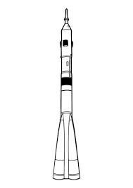 Soyuz Rocket Launcher Coloring Page Rocket Drawing Coloring Pages Color