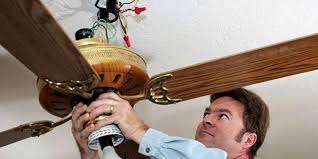 Insert the fan brace through the hole in the drywall and onto the ceiling. Ceiling Fan Replacement And Installation Cost 2021 Costimates Com