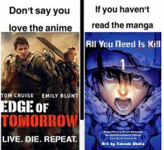While expectations for edge of tomorrow were relatively low for audiences, given its superficial similarities to oblivion, it ended up being a surprise stay tuned for details on the edge of tomorrow sequel. If You Haven T Don T Say You Read The Manga Love The Anime Aii You Ineed Is Kill Tom Cruise Emily Blunt Edge Of Tomorrow Original Sbary By Mireshi Bakerazaka Stargbeards By Ryosuke