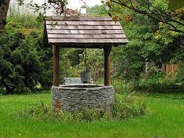 Find another word for well. Roy S World A Gray Morning Wishing Well Garden Garden Well Stone Wishing Well