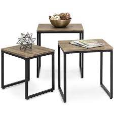 A Set Of Three Nesting Tables To Jazz Up Your Living Space And Make Themselves Scarce When You Need More Space To Live Living Table Living Room Sets Furniture Coffee Table