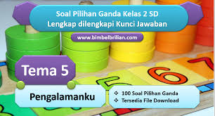 Contoh soal latihan pilihan ganda 2; 100 Soal Pilihan Ganda Tema 5 Kelas 2 Sd Dan Kunci Jawaban Bimbel Brilian