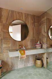 Hayley S Colorful Beachside Home Earthy Bathroom Bathrooms Remodel Master Bathroom Design