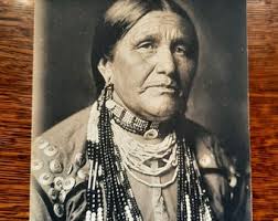 Otoe Indian Woman, Historical, Antique Photo, Circa 1907, Recognized  Western Photographer George Cornish,
