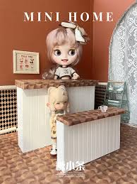 Puppenhaus Modell Möbel Zubehör Barth eke Küchen arbeits platte bjd ob11  blyth Soldat lol Puppenhaus Miniaturen