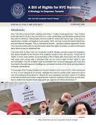 A rental agreement is a legal contract between you and your landlord. A Bill Of Rights For Nyc Renters Office Of The New York City Comptroller Scott M Stringer