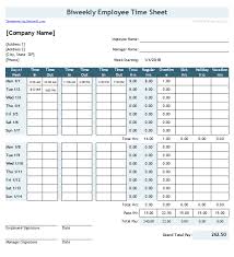 Time Sheet Template For Excel Timesheet Calculator