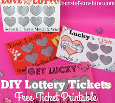 Diy Scratcher Love Lottery Tickets For Valentines Day Free Lottery Ticket Printable Valentines Diy Valentine S Day Diy Diy Gifts For Boyfriend