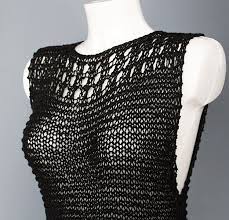 Maybe you would like to learn more about one of these? Black Mesh Loose Knit Top