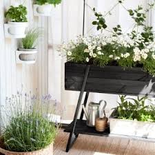 Raised Grow Box Black Balcony Planter Boxes Garden Planter Boxes Balcony Garden