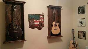 Variation on a(n acoustic guitar shelf) theme Guitar Stand Music Wall Decor Room Wallpaper Designs Music Wall Decor House Interior Decor