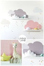 Wolken Wandtattoo Fur Ikea Bilderleiste Farbe Rosa Grau Kinderzimmer Gestalten Kinder Zimmer Baby Zimmer Grau