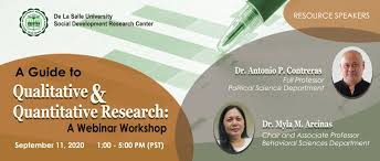 Although no official filipino government statistics are available, international living magazine ranks the philippines. A Guide To Qualitative And Quantitative Research An Online Webinar Workshopa Guide To Qualitative And Quantitative Research De La Salle University