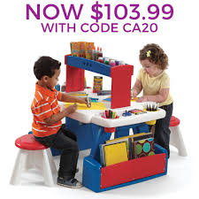 Creative Projects Table By Step2 Is The Perfect Table And Chair Or Desk Set For Toddlers And Preschoolers Playroom Project Table Kids Desk Toddler Art Table