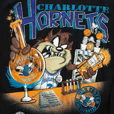 The kid rappers of the '90s who wore their clothes. Vintage 90 S Charlotte Hornets Basketball Big Logo