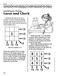Guess Check Math Problem Solving Math Challenge Math