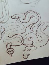 Pin By Elena K On Drawings Snake Sketch Art Art Sketches