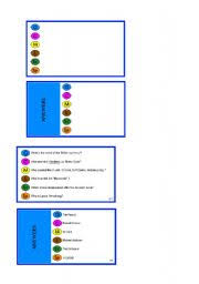 The team who guesses the correct answers first and with the most points wins. Trivia Cards Esl Worksheet By Magalie B