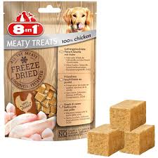 8in1 Meaty Treats Tavuklu Kurutulmus Tahilsiz Kopek Odul Mamasi 50 Gr
