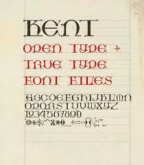 Kent Medieval Font Lettering Lettering Fonts