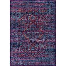 You could use a purple and gold oriental rug to give a traditional home a modern twist, especially if the décor is minimalist. Purple Area Rugs Rugs The Home Depot