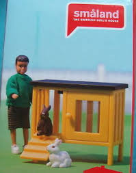 Hier klicken und gleich nachkochen! Hasenstall Gelb 2 Hasen Kaninchen Puppenhaus Lundby Ebay