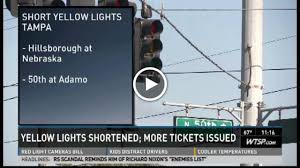 Florida S Red Light Camera Intersections Issuing More Tickets After Yellow Light Times Quietly Reduced Red Light Camera Light Red Light Standard