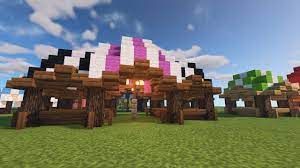 Welcome to my minecraft how to build a medieval castle tutorials series. Medieval Market Stalls Tutorial Minecraft 1 14 Youtube