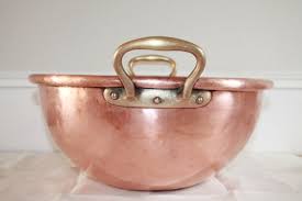 Enormous Antique Jam Pan Rare Copper Vessel 1800s Solid Copper Pot Copper Cookware Copper Cauldron Solid Copper Pan Copp Copper Vessel Antiques Copper