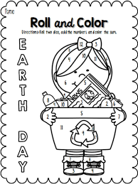 Earth Day Roll And Color Pages Earth Day Coloring Pages Earth Day Activities Coloring Books