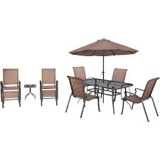Courtyard Creations Scottsburg 10 Pc Sling Dining Set Patio Sets Patio Garden Garage Shop The Exchange