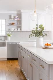 Home construction and renovation projects can create enough stress, so fox does its very best to make your experience buying and installing kitchen countertops as. White And Gray Two Tone Kitchen Remodel Kitchen Remodel Transitional Kitchen Design Transitional Kitchen