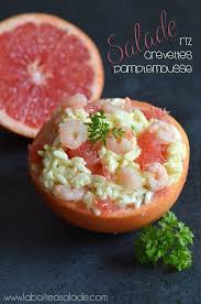 Salade De Riz Crevettes Et Pamplemousse La Boite A Salade Salade De Riz Recette Salade De Riz Recettes De Cuisine