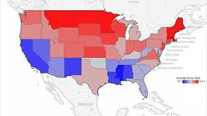 Average Iq By Us State 984x850 Map Us Map Data Map