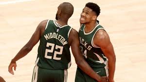 James khristian middleton was born on august 12, 1991, in charleston, south carolina, the united states. Giannis And Khris Middleton Have All Of Milwaukee Bucks 1st Quarter Points Coach Budenholzer S Players Struggle Around Their Stars In Game 3 Vs Nets The Sportsrush
