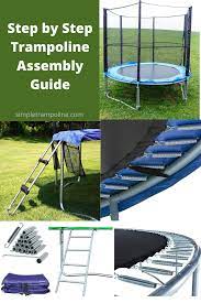 I used the degraded trampoline mat as a weed barrier. Step By Step Trampoline Assembly Guide Trampoline Outdoor Trampoline Indoor Trampoline