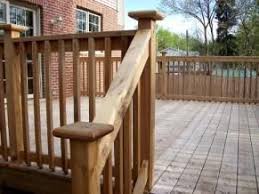 Simple Railing With Cap Finial At Posts Deck Railings Cool Deck Building A Deck