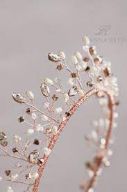 Rose Gold Bridal Headpiece Bridal Crown Bridal Tiara Wedding Headpiece Rose Gold Bridal Hair Accessories Halo Rose Gold Headband Gold Bridal Hair Accessories Rose Gold Bridal Hair Accessories Rose Gold Bridal