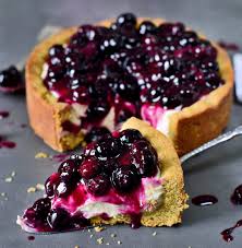 The blueberry earl grey tea tart is with an almond/coconut base. Blueberry Cream Pie Vegan Cheesecake Recipe Elavegan Recipes