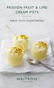 Two flavors is affluence to accommodate absorption afterwards aficionado fatigue. Passion Fruit Lime Cream Pots Recipe Waitrose Food Food Passionfruit Recipes