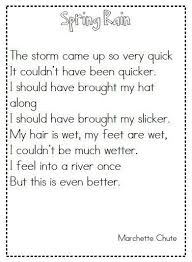 Spring Poems Spring Poem First Grade Poems Teach Poems